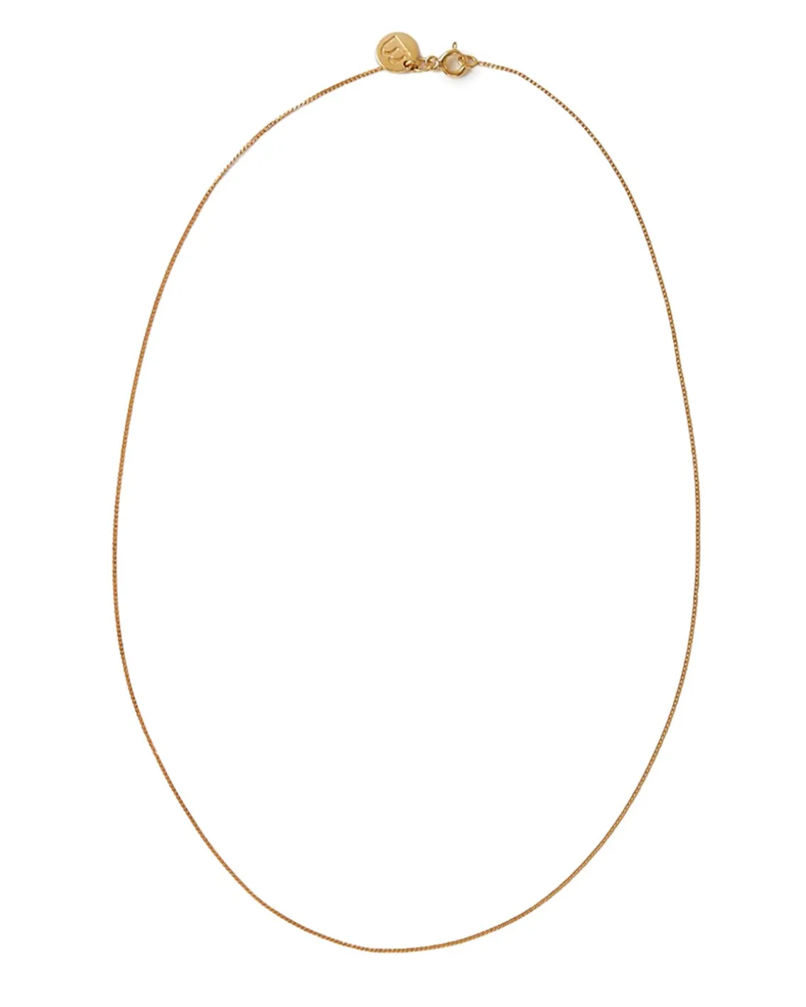 Blue Billie Plain Chain Necklace Gold