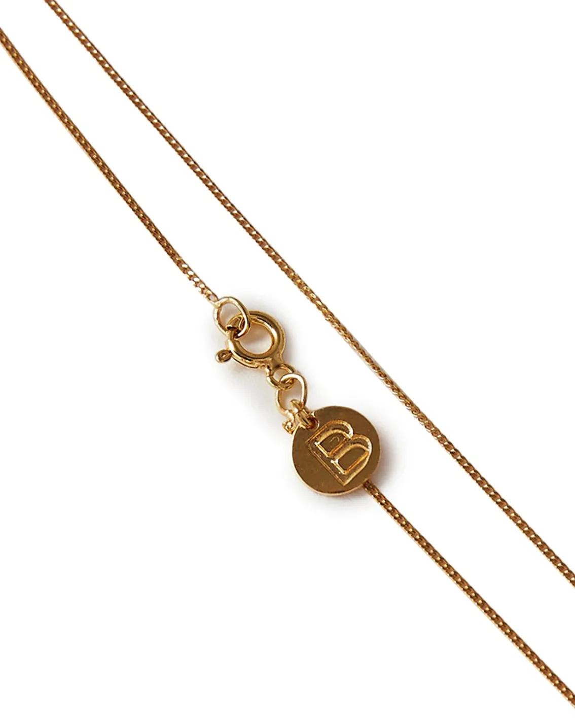Blue Billie Plain Chain Necklace Gold