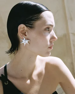 Blue Billie Solar Earrings Silver