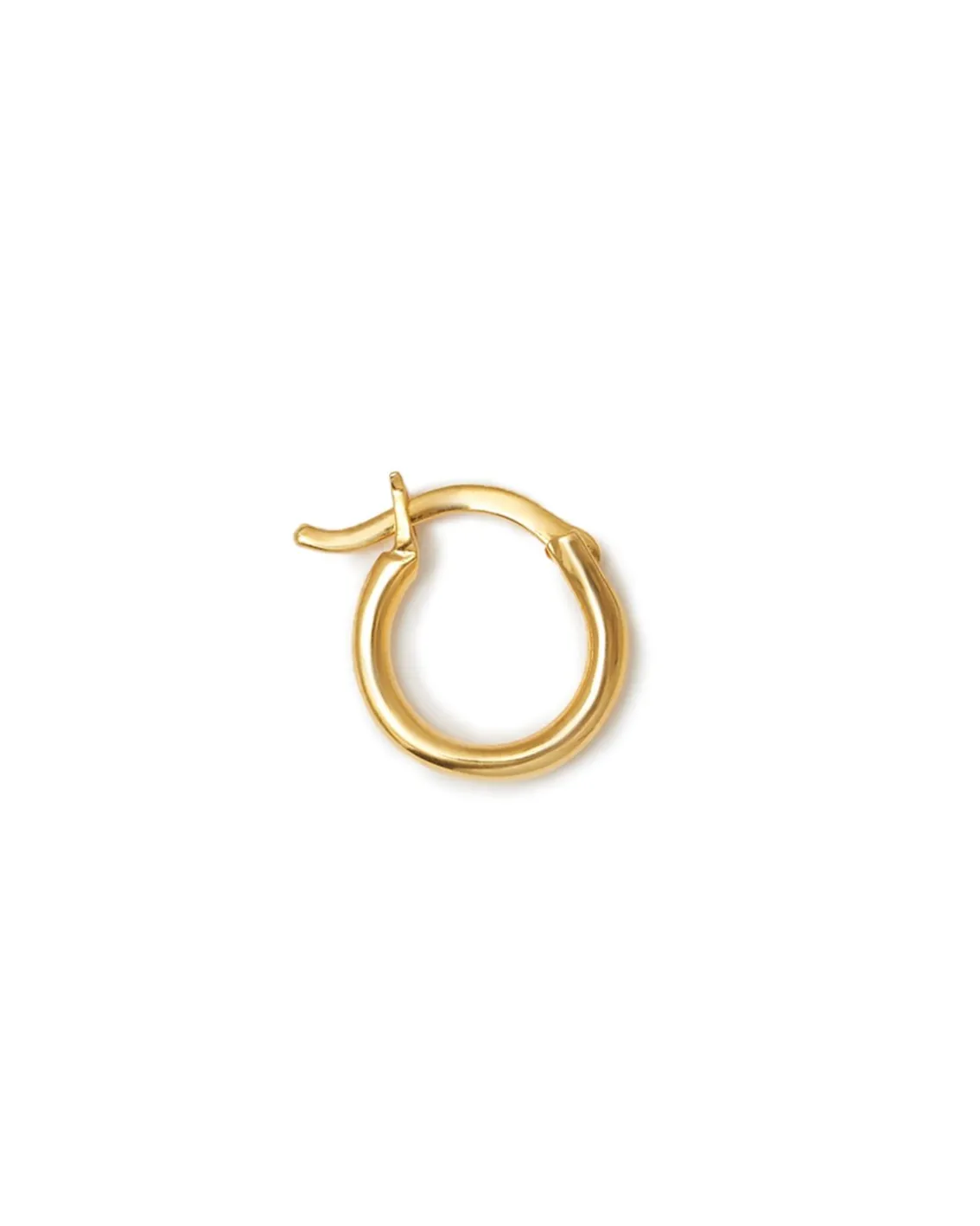 Blue Billie Wire Hoop 10 Mm Shiny Gold