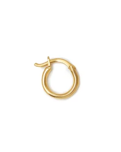 Blue Billie Wire Hoop 12Mm Shiny Gold