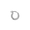 Blue Billie Wire Hoop 10Mm Structured Silver