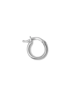 Blue Billie Wire Hoop 10Mm Shiny Silver