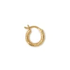 Blue Billie Wire Hoop 10Mm Structured Gold