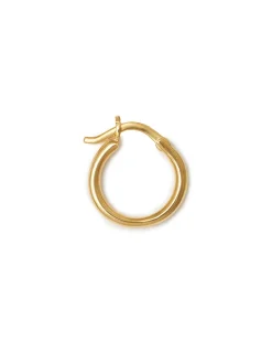 Blue Billie Wire Hoop 14Mm Shiny Gold