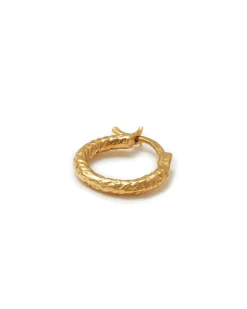 Blue Billie Wire Hoop 14Mm Structured Gold