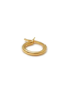 Blue Billie Wire Hoop 12Mm Shiny Gold