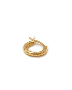 Blue Billie Wire Hoop 12Mm Structured Gold