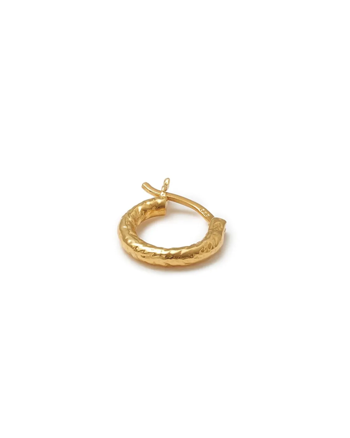 Blue Billie Wire Hoop 10Mm Structured Gold