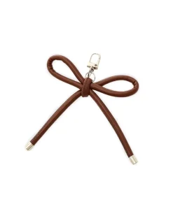 Bow Bag Charm Brown