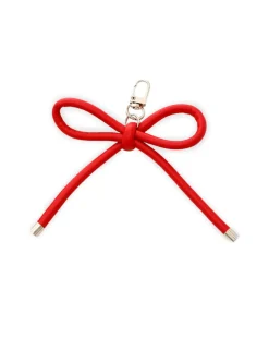 Bow Bag Charm Red