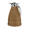Braided Rattan Jug Brown