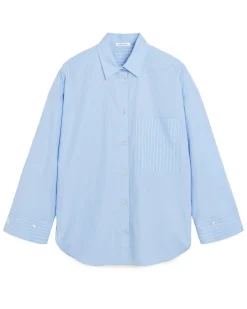By Malene Birger Derris Shirt Blue Iris Stripe