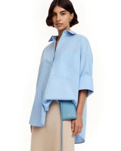 By Malene Birger Derris Shirt Blue Iris Stripe