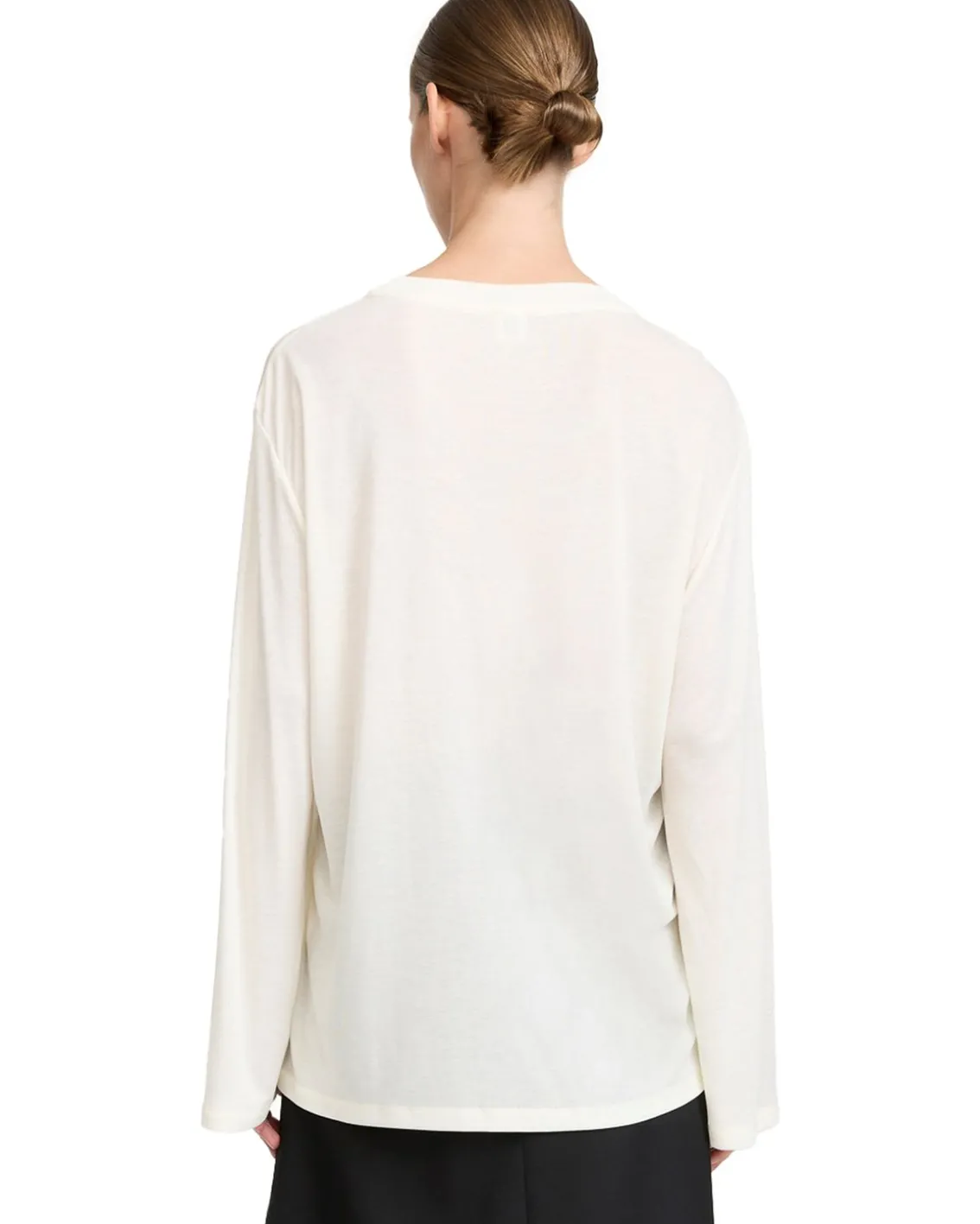 By Malene Birger Fayeh Long Sleeve T-Shirt Soft White