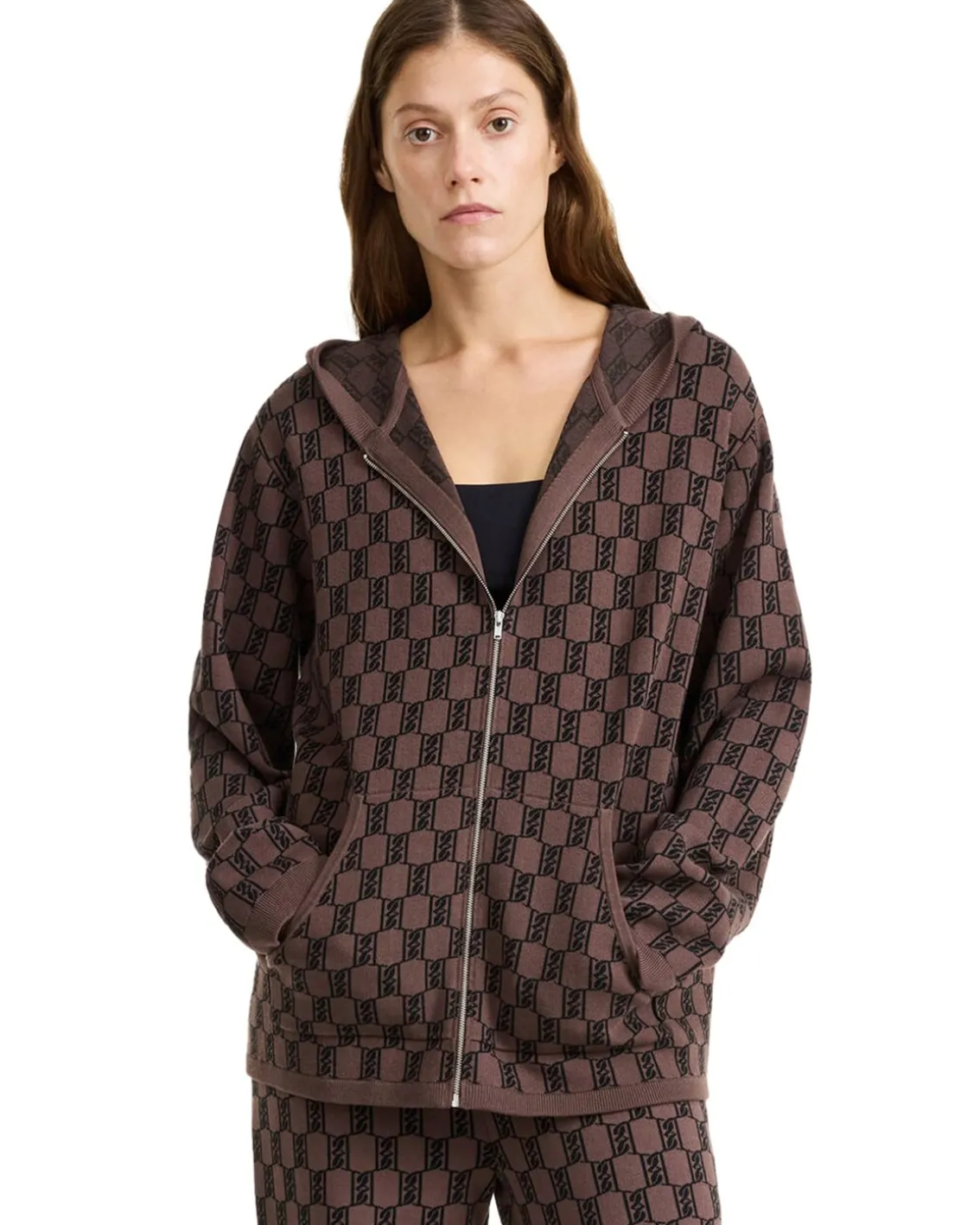 By Malene Birger Felipa Hoodie Dark Mahogany