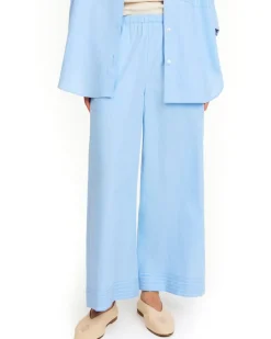 By Malene Birger Mirabello Trousers Blue Iris Strip