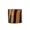 Calore Curve Candle Holder Brown/Beige