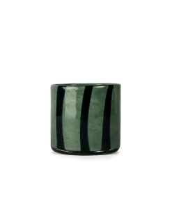 Calore Curve Candle Holder Green