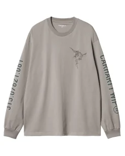 Carhartt WIP Coordinate Long Sleeve T-Shirt Misty Grey