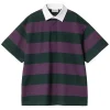 Carhartt WIP Seffner Polo T-Shirt W Seffner Stripe/Conifer