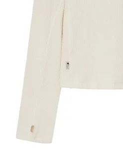 CARRER Lis Henley Long Sleeve Ecru