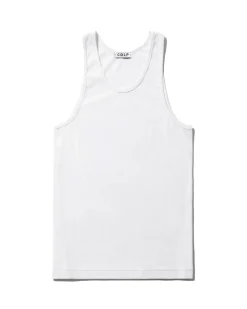 CDLP Rib Tank Top White