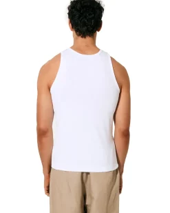 CDLP Rib Tank Top White