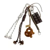 Chocolate Bag Charm Brown white
