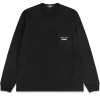 Comme des Garçons Homme Cdg Logo Long Sleeve T-Shirt Black