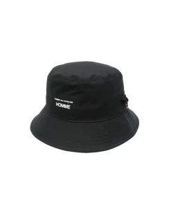Comme des Garçons Homme Cdg Logo Nylon Bucket Hat Black