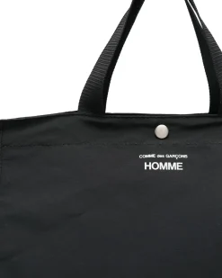 Comme des Garçons Homme CDG Logo Tote Bag Black