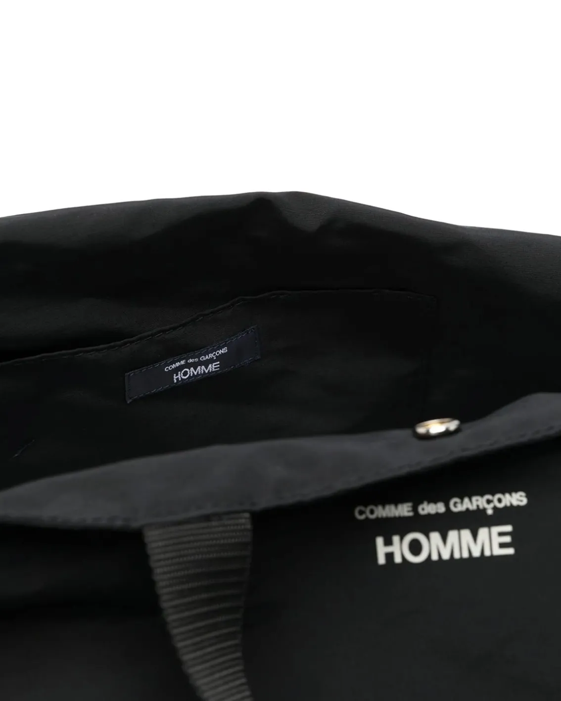 Comme des Garçons Homme CDG Logo Tote Bag Black