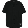 Comme des Garçons Homme Crinkled Short Sleeve Shirt Black