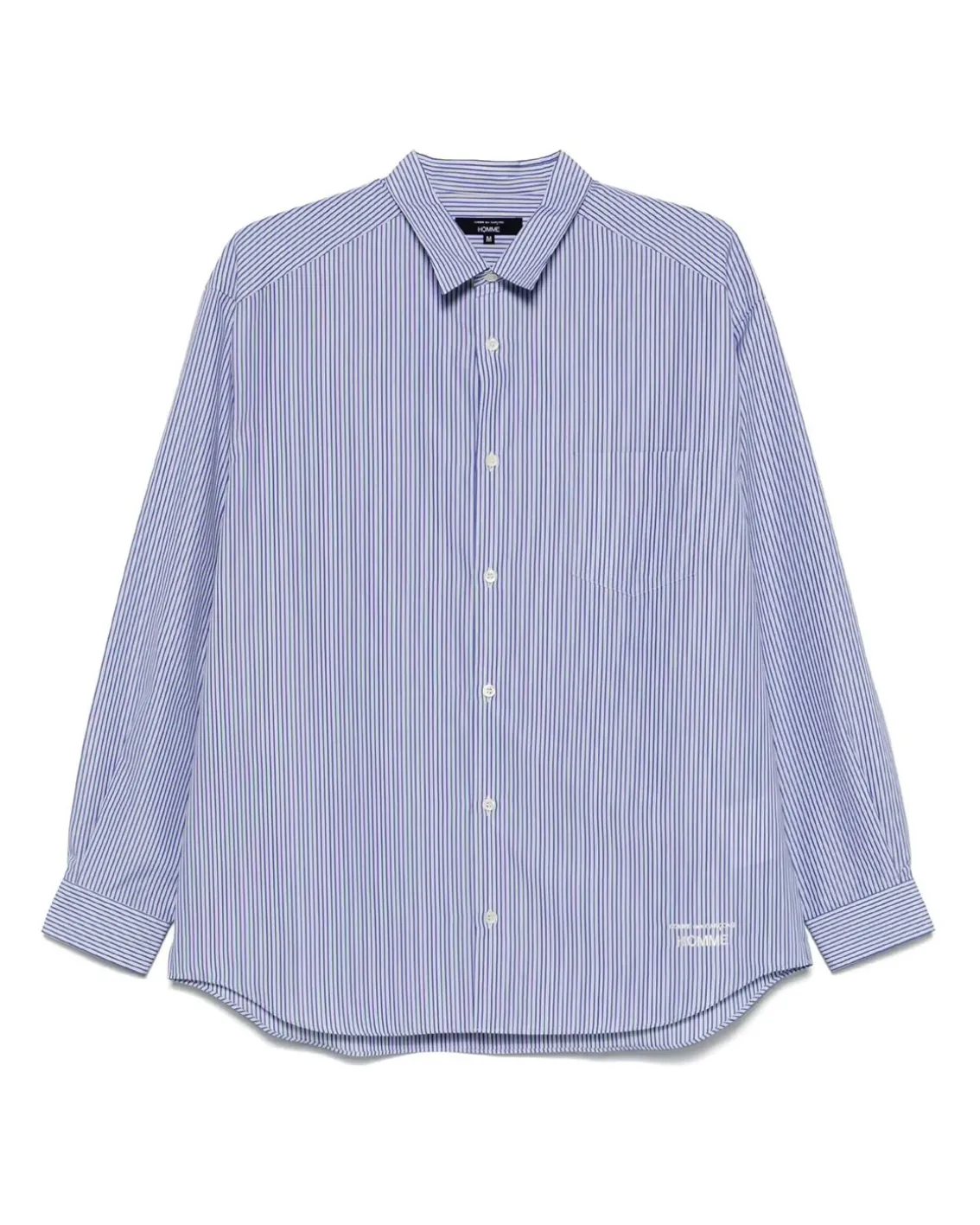 Comme des Garçons Homme Striped Cotton Poplin Shirt Navy/Sax/White