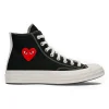 Comme des Garçons Play Converse Small Heart High Top Sneakers Black