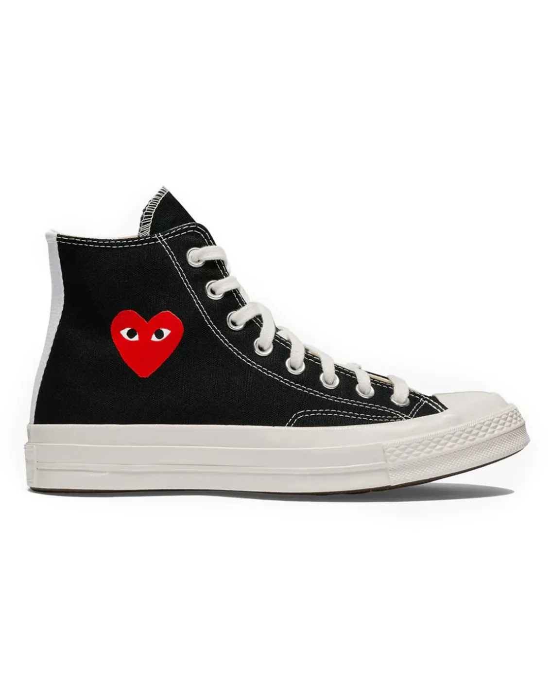 Comme des Garçons Play Converse Small Heart High Top Sneakers Black
