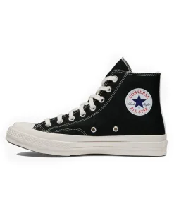 Comme des Garçons Play Converse Small Heart High Top Sneakers Black