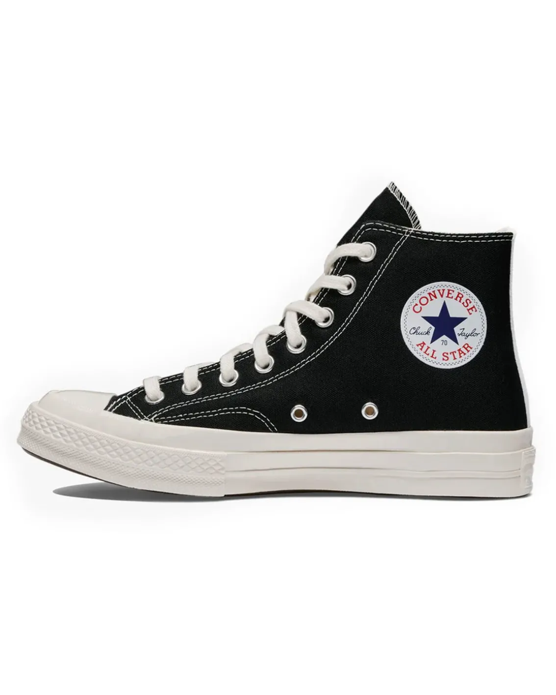 Comme des Garçons Play Converse Small Heart High Top Sneakers Black