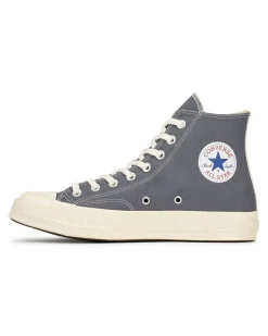 Comme des Garçons Play Converse Big Heart High Top Sneakers Grey