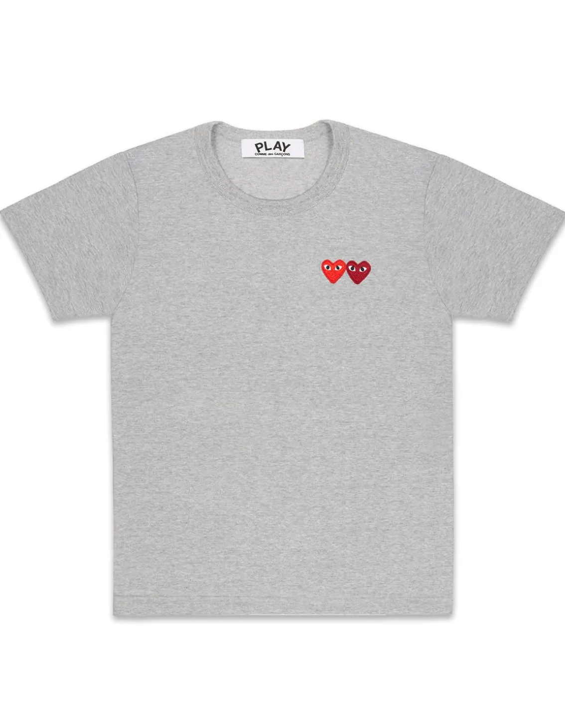 Comme des Garçons Play Double Heart T-Shirt Grey