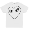 Comme des Garçons Play Graphic Black Heart T-Shirt White