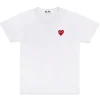 Comme des Garçons Play Red Heart T-Shirt White