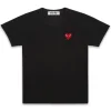 Comme des Garçons Play Red Heart T-Shirt Black