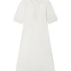 Courrèges Polo Piqué Dress Natural