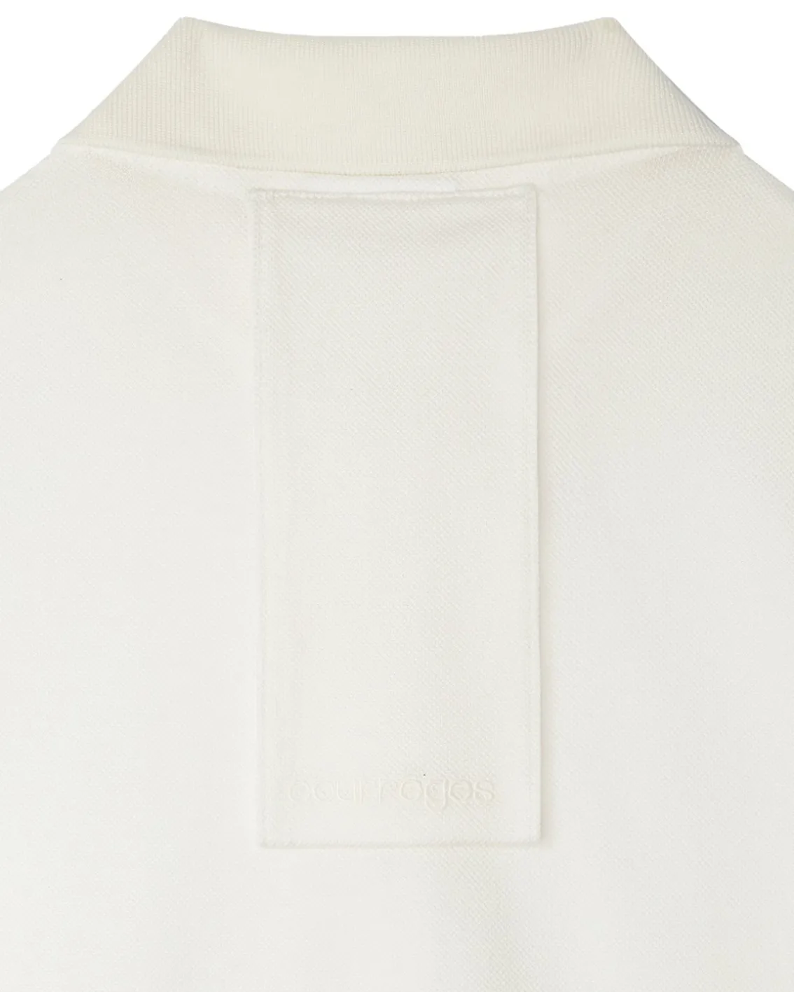 Courrèges Polo Piqué Dress Natural