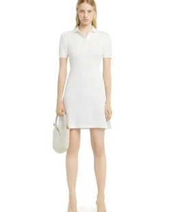 Courrèges Polo Piqué Dress Natural
