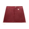 Courrèges Reedition Vinyl Mini Skirt Red