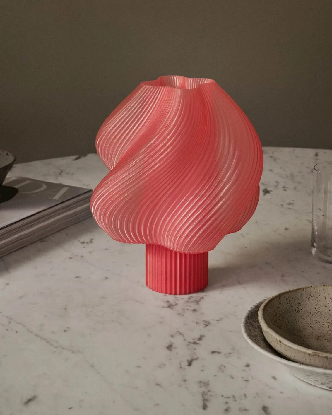 Crème Atelier Soft Serve Lamp Portable Sorbet Peach