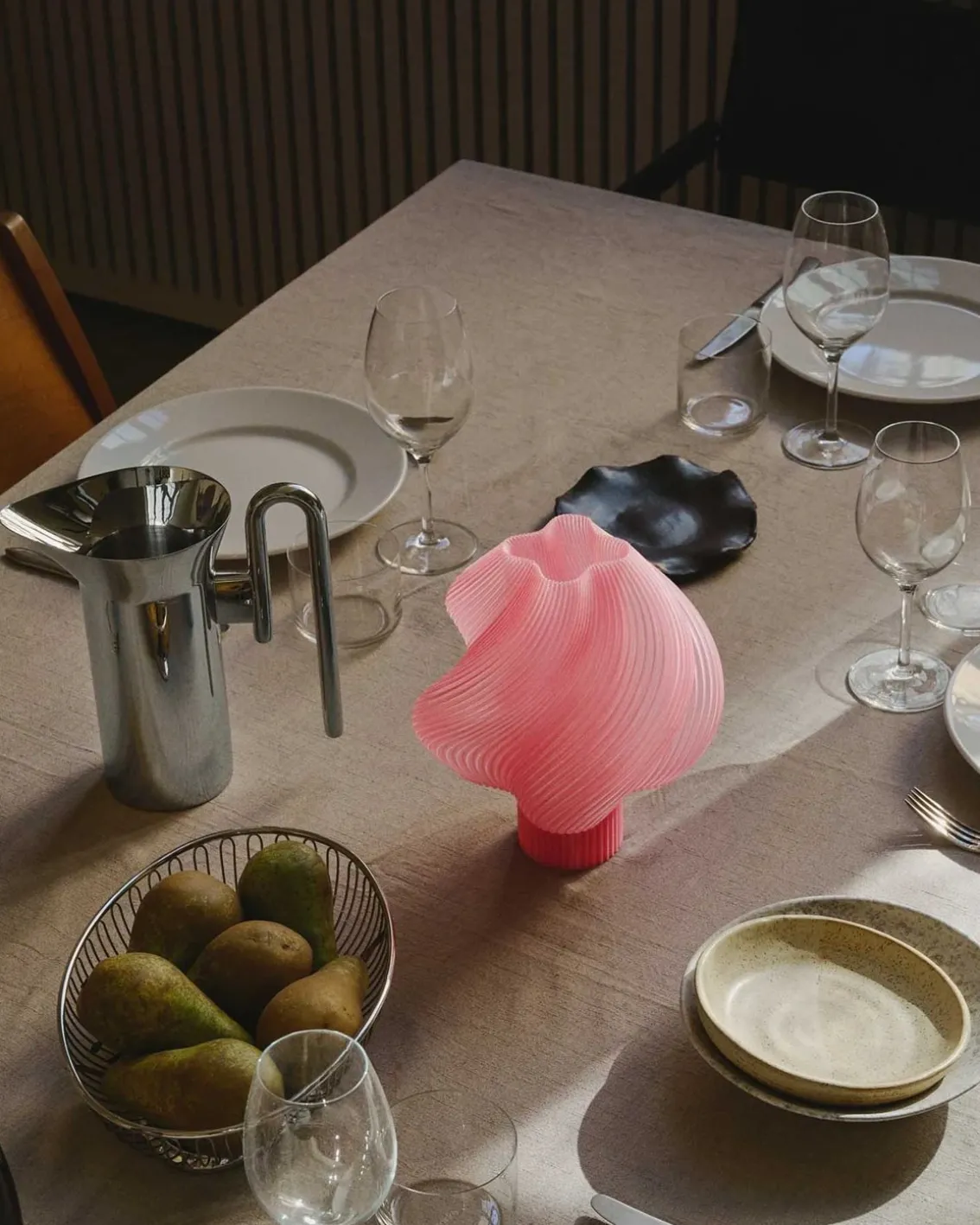 Crème Atelier Soft Serve Lamp Portable Sorbet Peach